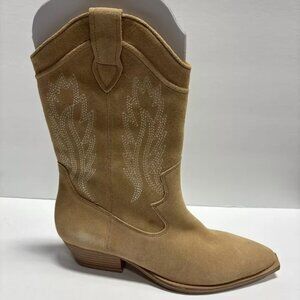 Crown Vintage Women’s Stava Brown Western Boots, Size 7.5 M